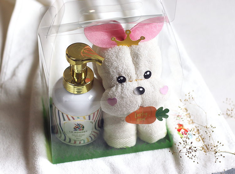 [토끼띠] 토끼 인형 수건 비누 르소메 메소드 핸드워시 선물세트 돌수건 답례품